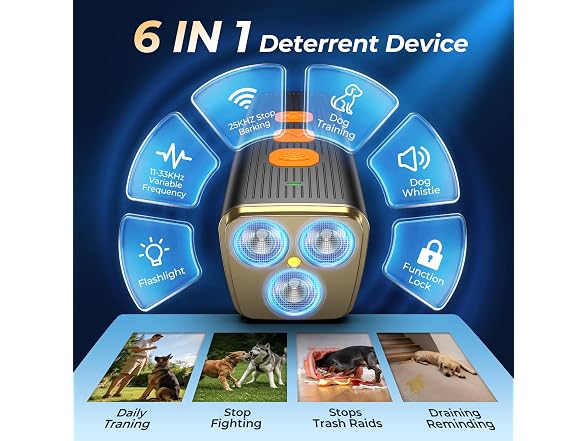 LQYDQSC Ultrasonic Dog Bark Deterrent