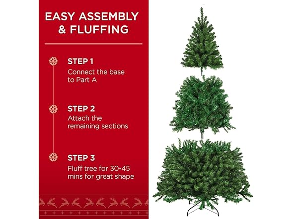KISIQI 6FT Artificial Christmas Tree