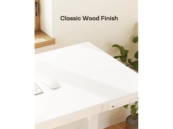 Marsail Standing Desk with Drawer, 48 x 24" White