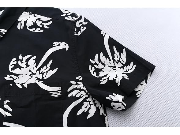 Nutexrol Men (M) Hawaiian Short Sleeve Palm Shirts