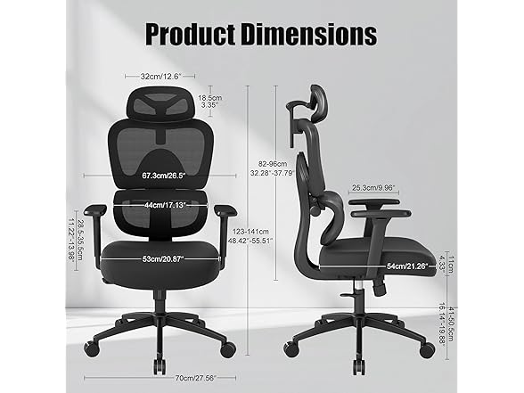 Office Chair w/ Lumbar Support