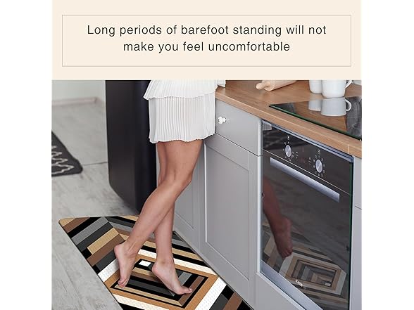 Varolifan Cushioned Kitchen Rugs