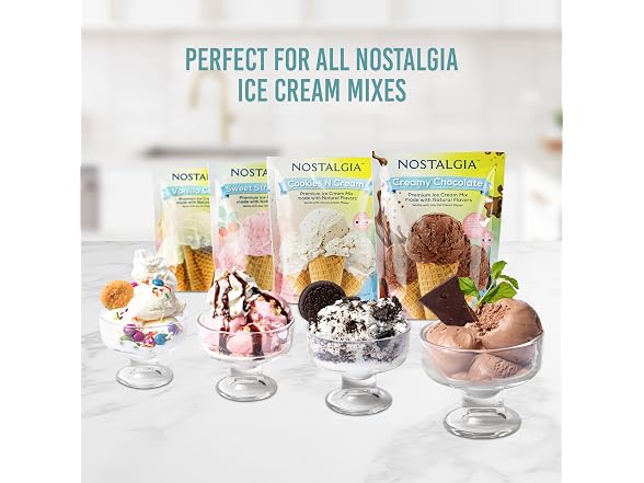 Nostalgia 2-Quart Electric Ice Cream Maker 