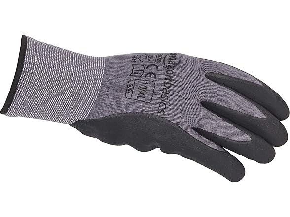 Amazon Basics Nitrile Work Gloves XL 12pr