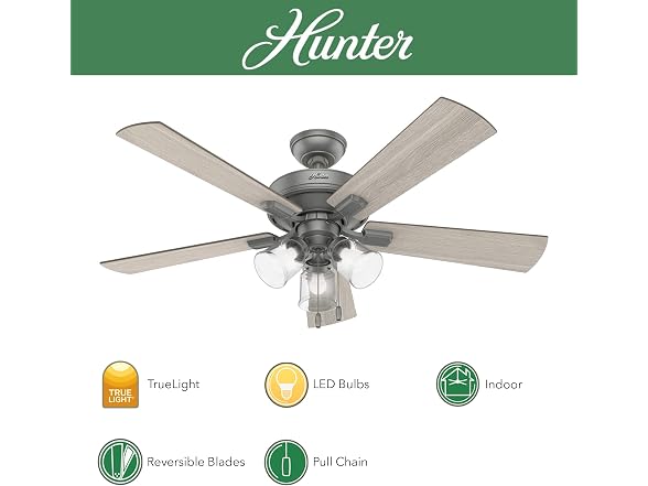 Hunter Fan CC51019-A 52 52-in wLight and pull chain