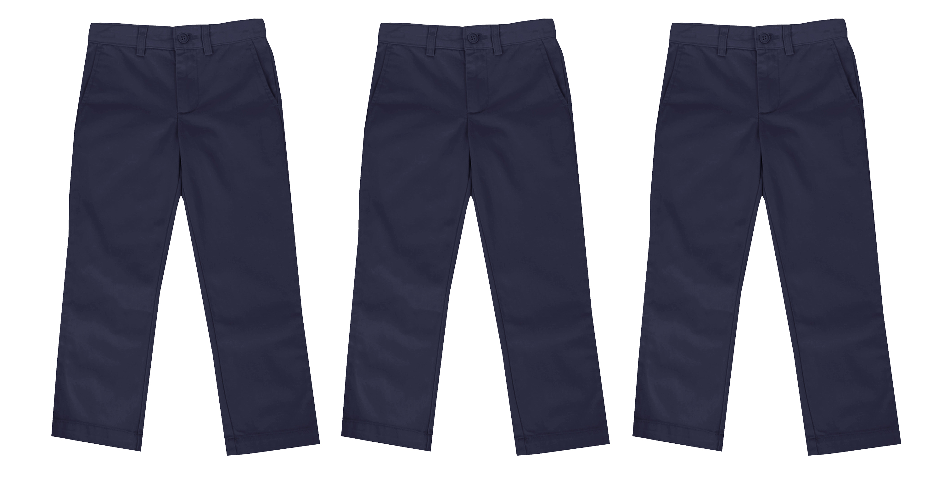 Boys 3PK School Uniform Pants - Gallery 11