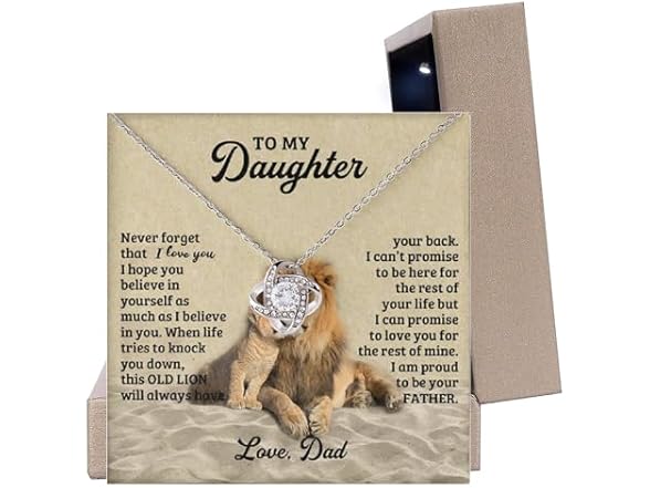 Dad To Daughter Heart Necklace