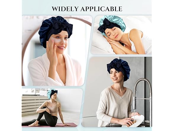 Reversible Satin Bonnet for Sleeping Women