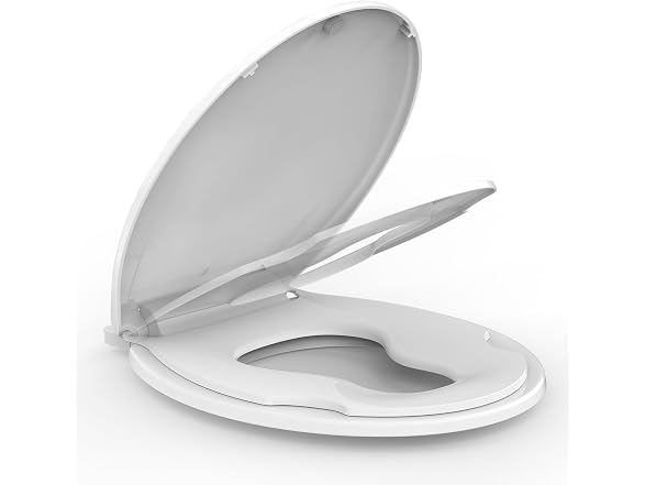 OUTLANE White Elongated Toilet Seat