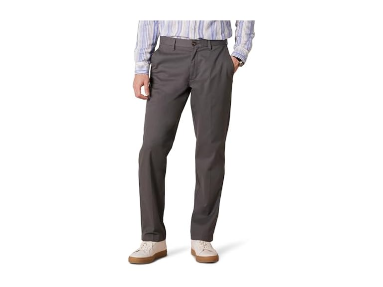 Amazon Essentials Men's Straight-Fit Wrinkle-Resistant Flat-Front Chino Pant, Charcoal, 42W x 34L