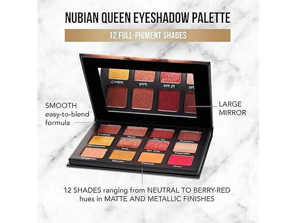Glamazon Eyeshadow Palette, Nubian Quee
