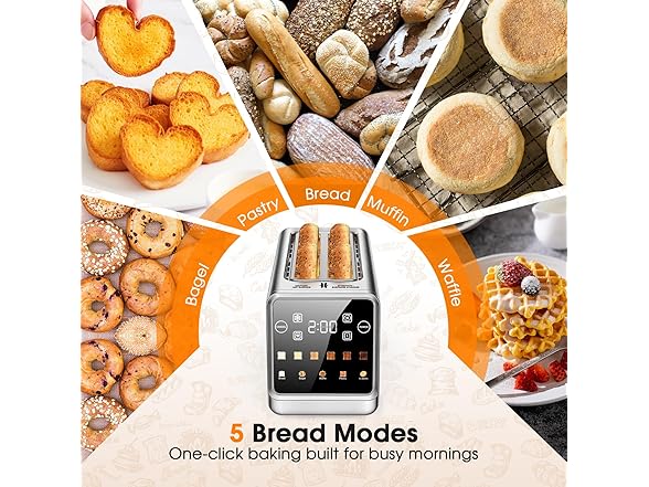 Foyoconven 4-Slice Smart Toaster