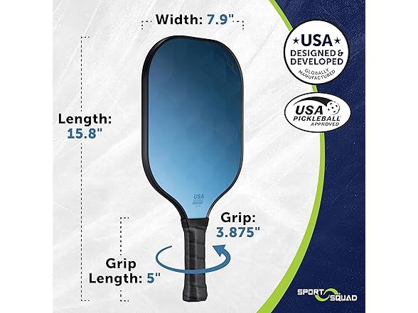 Sport Squad 2-Player Pickleball Paddle Set
