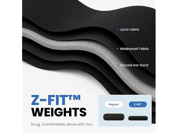 ZELUS Adjustable Ankle Weights 4lbs Pair