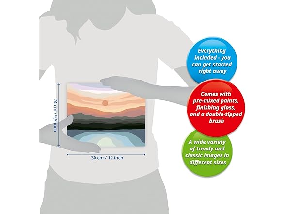 Minimalistic Landscape Paint by Numbers Kit