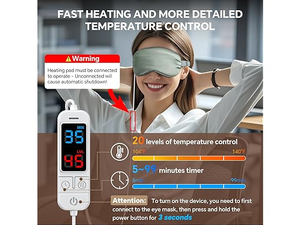 Visader Heated Eye Mask