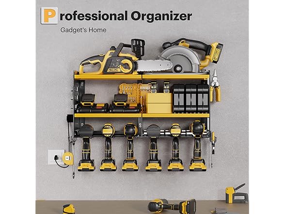 Power Tool Organizer Charging Station