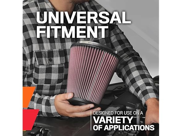 K&N Universal Air Filter, 2.5"