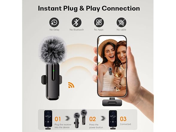 wedaniya Wireless Lavalier Microphones