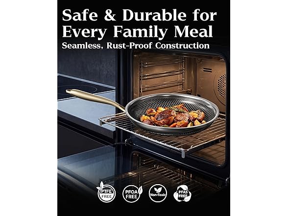 XBM Stainless Steel Nonstick Frying Pan