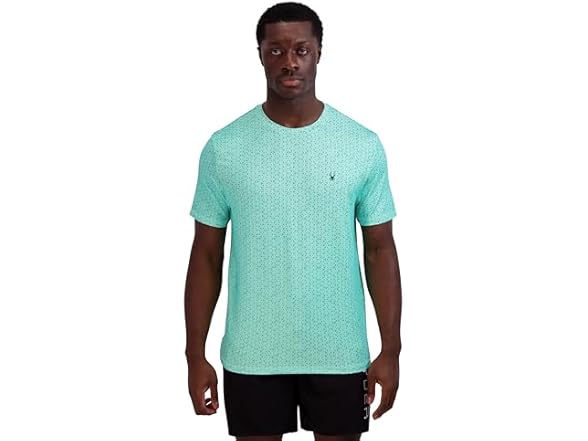 Spyder Men Short Sleeve Rashguard – Quick-dry Top