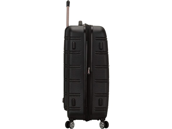 Rockland Melbourne Hardside 3 Piece Spinner Luggage Set, Black