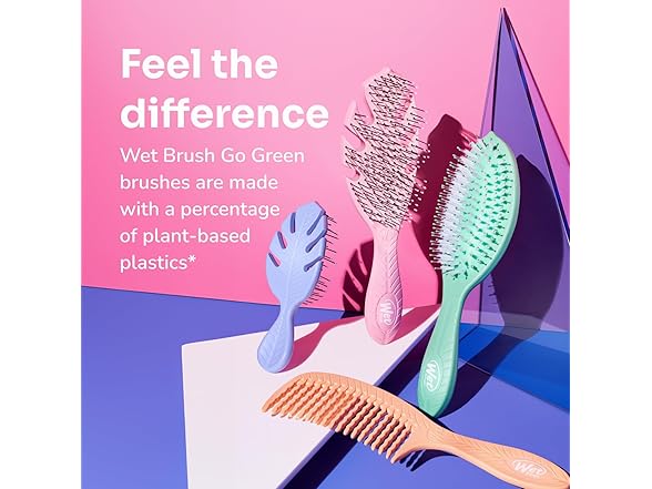 WetBrush Go Green Detangler Green