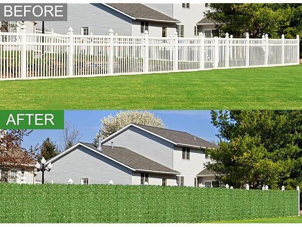 Moeput Artificial Ivy Privacy Fence, 160"x60" - Gallery 5