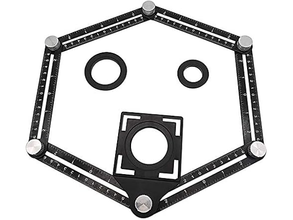NPQPNAFC CON-60 Angle Ruler Measuring Ruler