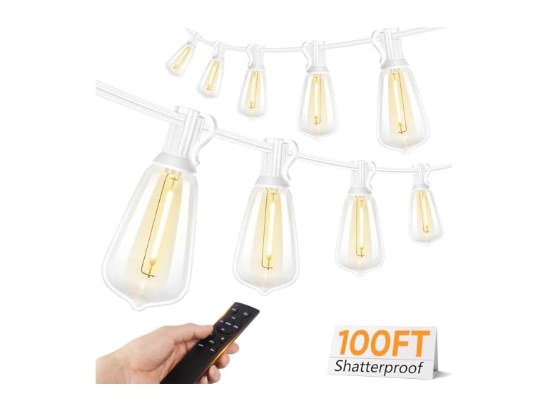 Brightever Outdoor String Lights w/Remote - Gallery 10