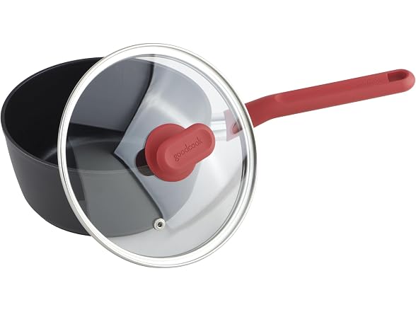 GoodCook ProEase Nonstick Sauce Pan with Lid, 2-Quart