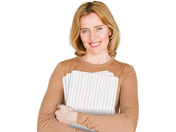 25pk Double-Sided Whiteboards, 9x12"