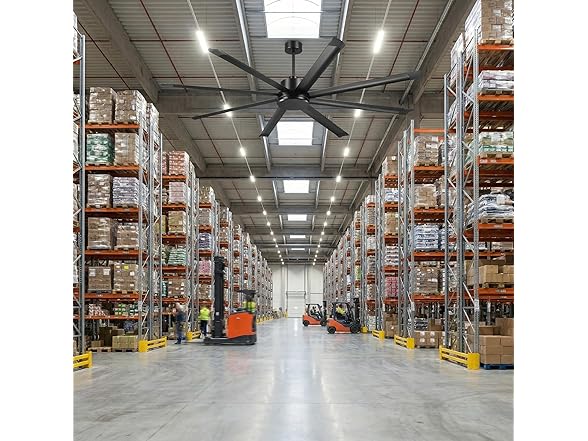 Parrot Uncle F8013 84" Large Ceiling Fan Black