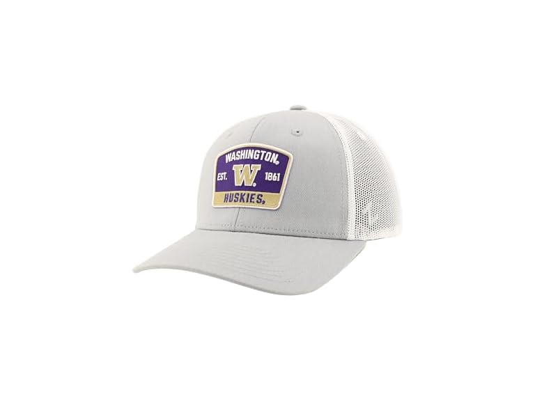 NCAA HUSKIES Big Rig Hat Grey White