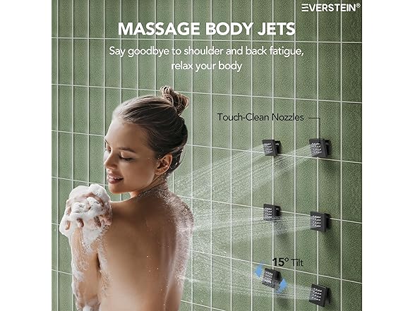 EVERSTEIN SFS-1014 12" Shower System -Choose Color