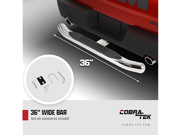 Cobra-Tek HS-008 36" Round Single Hitch Step -Choose Color