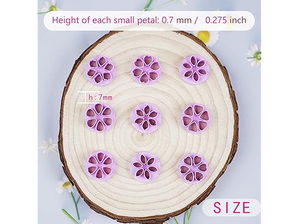 Generic Mini Petal Polymer Clay Cutters