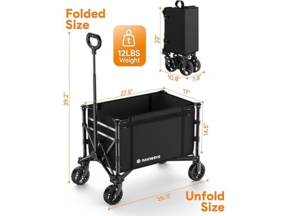 Raynesys 3 in 1 Collapsible Wagon