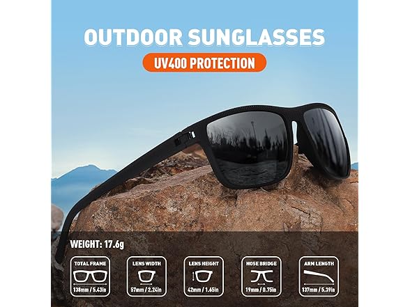 WZERRY Square Polarized Sunglasses Unisex