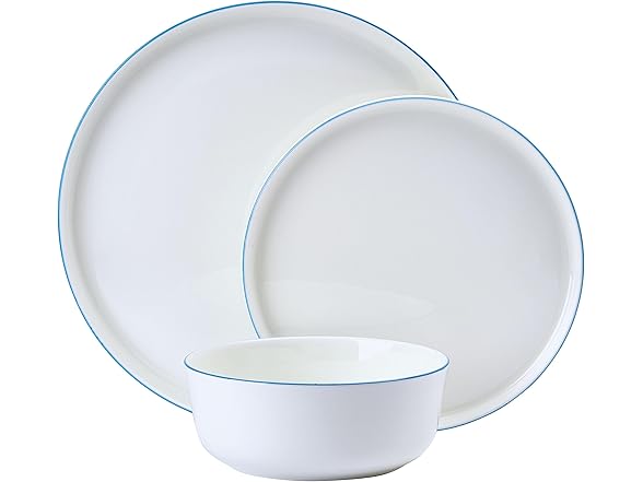 Mikasa Samantha 12 Piece Bone China Dinnerware Set White