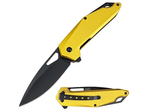 7.75" Folding Knife Black Handle