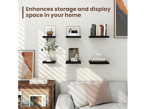 Square floating shelves