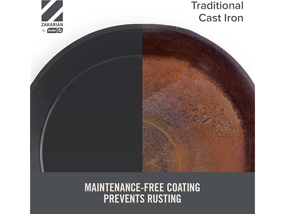 DASH Zakarian x Nonstick Cast Iron Skillet 