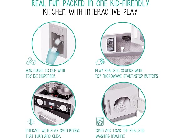 Corner Kitchen Playset Grey