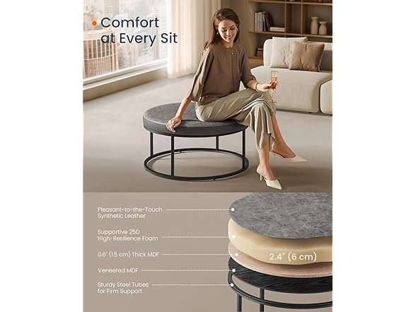 SONGMICS HOME LUIZ Collection - Ottoman