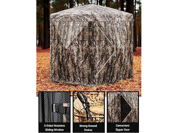 2-3 Person Outmax 270° Camouflage Hunting Blind