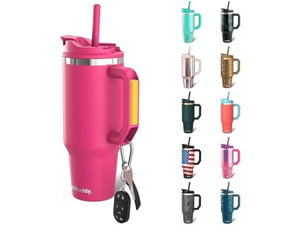 Frost Buddy 40oz Tumbler, Neon Pink