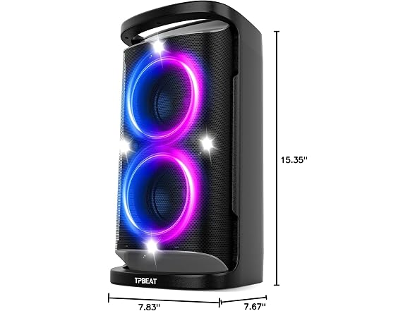 QxbJoy 160W Portable Bluetooth Speaker