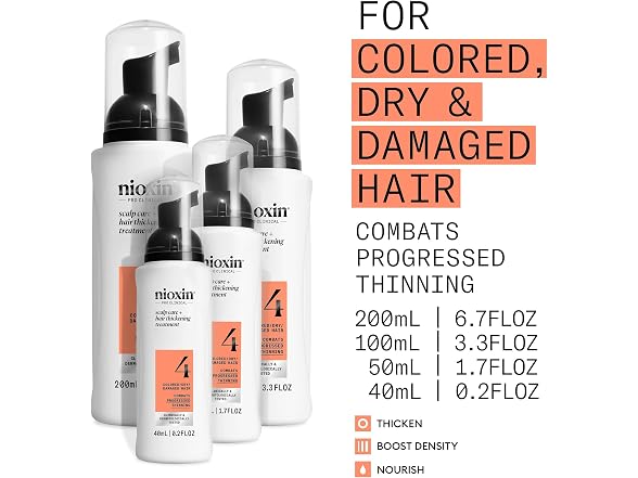 Nioxin System 4 Scalp + Hair Thick Leave on Trtmt