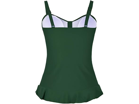 Hilor Women (16) 50's Retro Ruched Tankini Hem Top